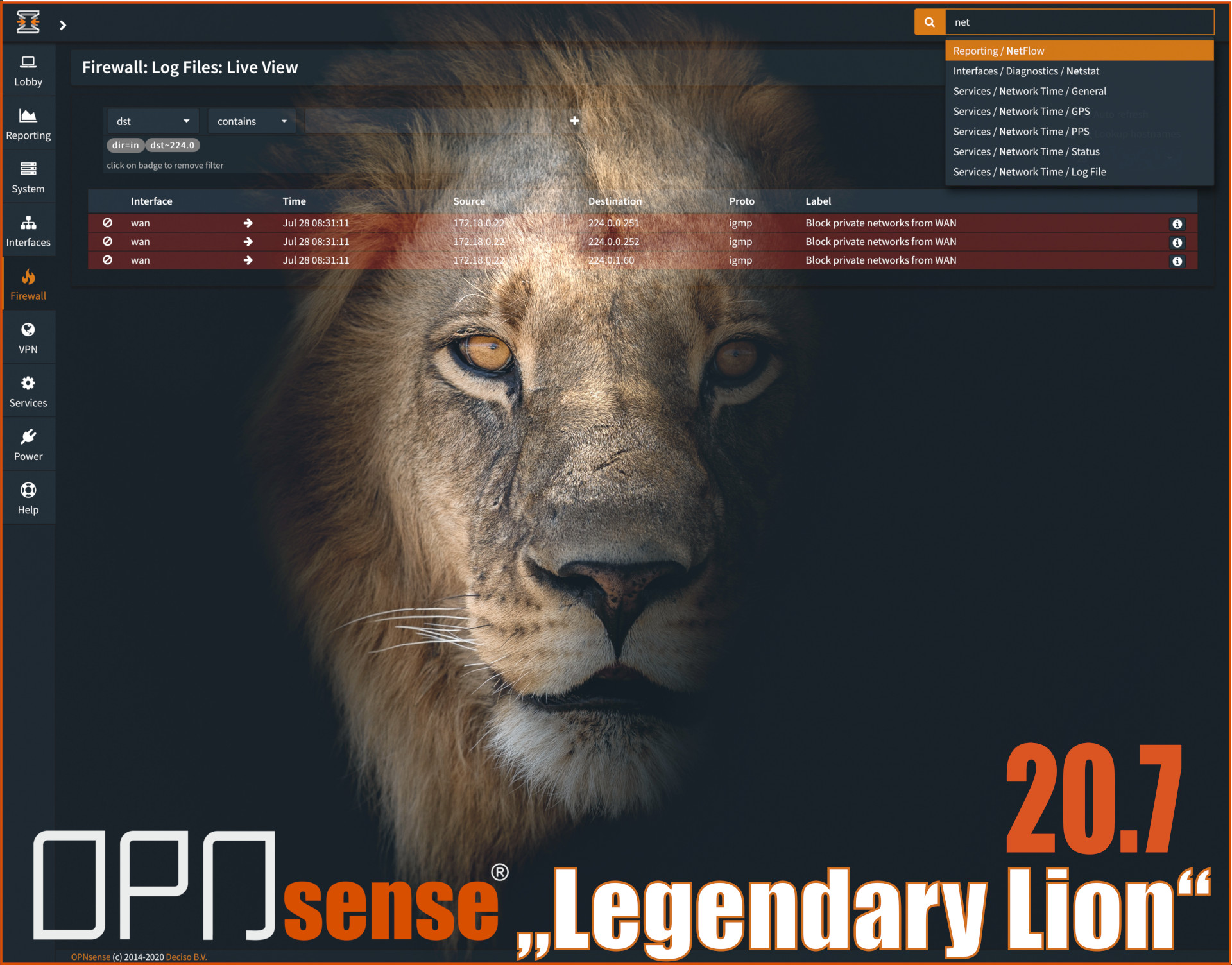 OPNsense® “Legendary Lion” introduces major OS upgrade